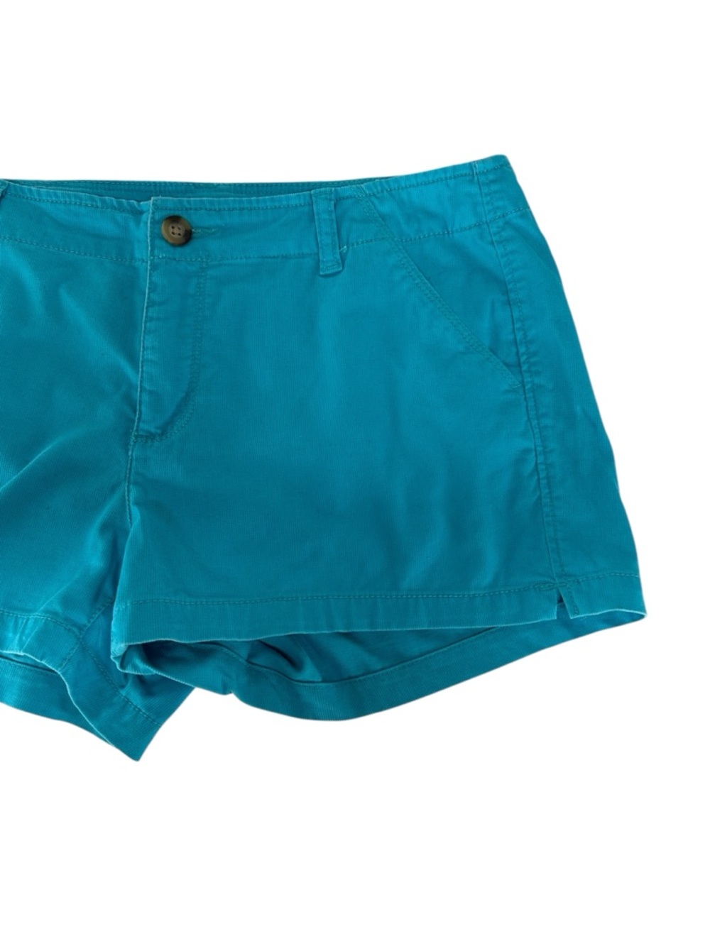 ARIZONA JEAN CO / Teal Micro Corduroy Shorts / Size 11 / Y2K Summer Festival - Picture 3 of 9
